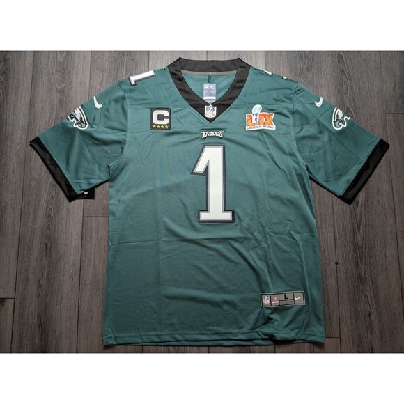 Eagles Other - Jalen Hurts #1 Philadelphia Eagles Super Bowl Patch Stitched Football Jersey